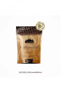 Harput Dibek Coffee 2 Kg New Package Gemahlener / Arabica / Feiner / Mittlerer Röstkaffee, Kaffeesahne, Kakao, Kardamomsamen