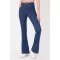 Addax High Waist Flare Jean Dark Blue Jeans
