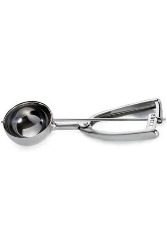 Çelik Dondurma Makası - Kurabiye Meyve Sorbe Kepçesi - Makaslı Dondurma Kaşığı - 40 mm