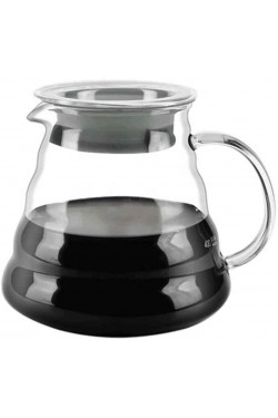 Cam Drip Kahve Servis Sürahisi - Drip Coffee r - 600 ml - Isıya Dayanıklı Borosilikat Cam, Çok Renkli