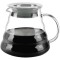 Cam Drip Kahve Servis Sürahisi - Drip Coffee r - 600 ml - Isıya Dayanıklı Borosilikat Cam, Çok Renkli