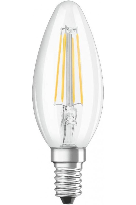 4058075436589 Led Klasik Mum Filaman Sarı Işık 470 Lümen E14 Duy Ampul 4058075436589 Led Klasik Mum Filaman Sarı Işık 470 Lümen E14 Duy Ampul