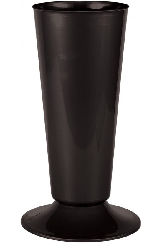 V005 Silindir Kesme Çiçek Vazosu Set 5.7 Litre 18 Cm, Siyah
