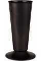 V005 Silindir Kesme Çiçek Vazosu Set 5.7 Litre 18 Cm, Siyah