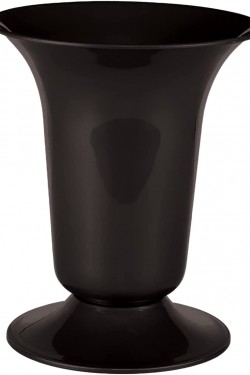 V001 Lale Kesme Çiçek Vazosu Set 6 Litre 27 Cm, Siyah