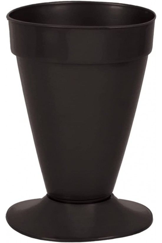 V003 Konisch geschnittenes Blumenvasen-Set, 5 Liter, 20 cm, Schwarz V003 Konisch geschnittenes Blumenvasen-Set, 5 Liter, 20 cm, Schwarz