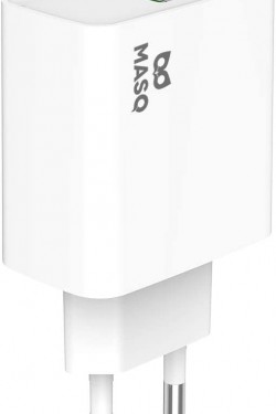 Masquerade 20W Çift Çıkış Type-C+Usb-A Seyahat Şarjı, Beyaz