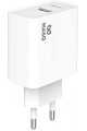 Masquerade 20W Çift Çıkış Type-C+Usb-A Seyahat Şarjı, Beyaz Masquerade 20W Çift Çıkış Type-C+Usb-A Seyahat Şarjı, Beyaz