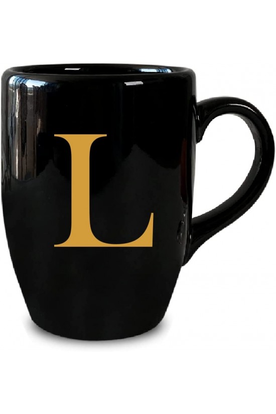 VIVAS L Buchstabe Schwarz Tasse Tasse Kaffeetasse Tasse Kaffeetasse VIVAS L Buchstabe Schwarz Tasse Tasse Kaffeetasse Tasse Kaffeetasse