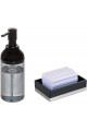 SIVI SABUNLUK VE SABUNLUK 2 Lİ BANYO S SİYAH MODEL SIVI SABUNLUK VE SABUNLUK 2 Lİ BANYO S SİYAH MODEL