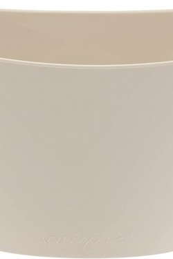 KY02 Kayık Aranjman Saksı Dekoratif Saksı, Kirli Beyaz, 20.5cm, 1.2 Litre