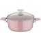 Granit Plus, 22 cm Derin Tencere, Pembe