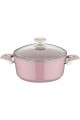 Granit Plus, 22 cm Derin Tencere, Pembe