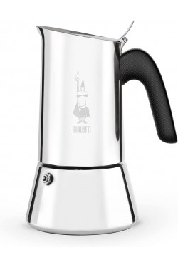 - Yeni Venus, paslanmaz çelik espresso makinesi, tüm ocak türleri için uygundur, 2 fincan (85 ml), alüminyum, gümüş (indüksiyonlu ocaklara uygun değildir)