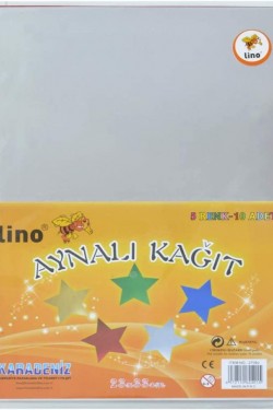 Lino Aynali Metalik Karton 5 Renk 10'Lu 23 x 33 cm