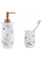 LIQUID SOAP DISPENSER, TOOTH BRUSH 2 BATH S, FLORAL LIQUID SOAP DISPENSER, TOOTH BRUSH 2 BATH S, FLORAL