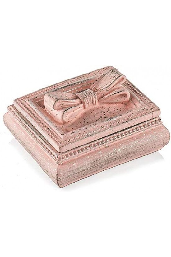Pembe Kurdeleli Mücevher Kutusu, 7x5 Pembe Kurdeleli Mücevher Kutusu, 7x5