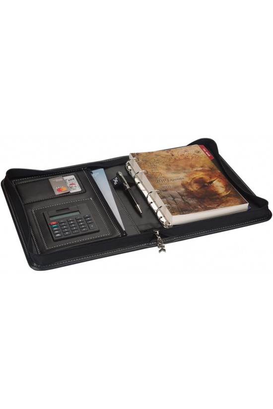 ORGANİZER AJANDA TARİHSİZ ÇİZGİLİ 4 HALKALI 21X27 CM