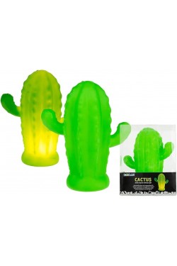 Battery-Powered Silicone LED Light Cute Cactus Night Lasp, Multi-Color
