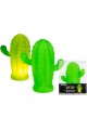 Batteriebetriebenes Silikon-LED-Licht Cute Cactus Night Lasp, mehrfarbig
