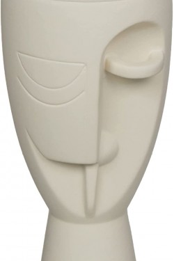 Lüx Modern Art Nordic Beyaz Yüzlü Vazo & Biblo (6)