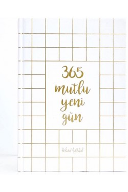Agenda non daté Bianco 365 Happy New Day Planner Notebook, couverture rigide, pages de devise, 254 pages, BKM297001