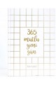 Tarihsiz Ajanda Bianco 365 Mutlu Yeni Gün Planlayıcı Defter, Sert Kapaklı, Mottolu Sayfalar, 254 Sayfa, BKM297001
