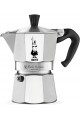 Moka Express Espresso Cezvesi, 3 Kişilik, 130 ml Hacim, Alüminyum Döküm Gövde ve Termoplastik Sap, Gümüş Renk