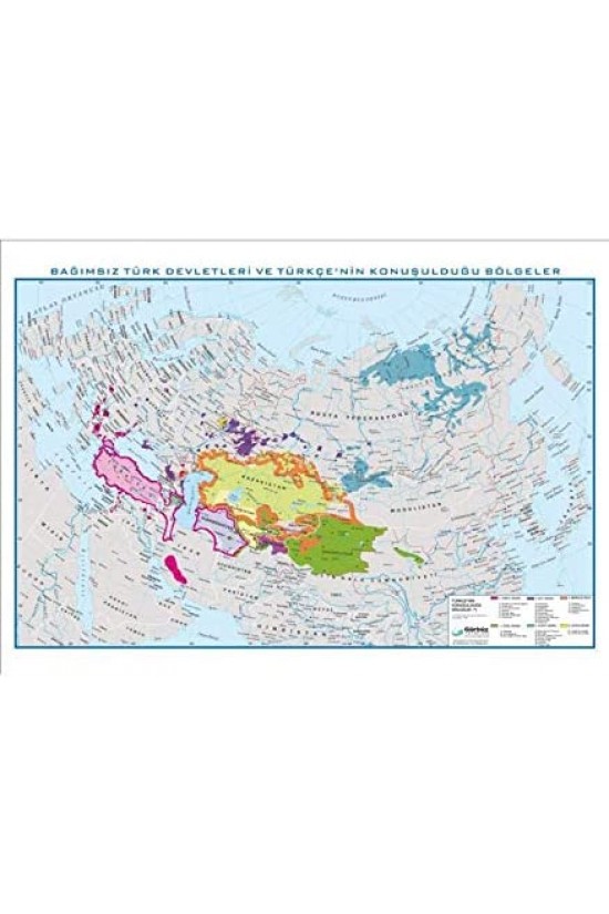 21173 Bağımsız Türk Devletleri 70 X 100 21173 Bağımsız Türk Devletleri 70 X 100
