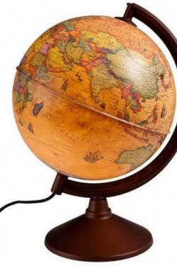 44261 Işıklı Antik Küre, 26 cm