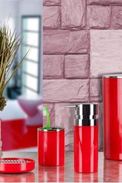 Badewanne S, 5 Stück, Rot