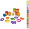 Crafy Oyun Hamur Set Mini 8Li Tüp Hamurlu/Şekilli Kalıplar Pvc Silindir 16D