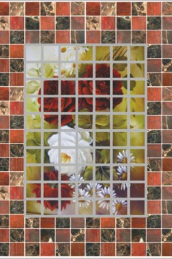 Mozaik Kolay Transfer 23x34 cm Koyu Zemin 1558K