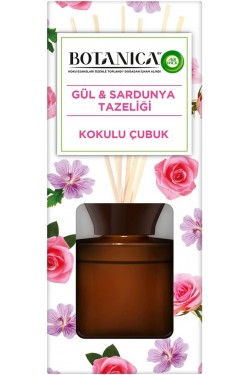 Botanica Gül ve Sardunya Tazeliği Oda Kokusu Kokulu Çubuklar 80 ml