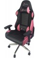 Gaming-Stuhl Cozy – Schwarz/Rosa, 56 x 72 x 135 cm Gaming-Stuhl Cozy – Schwarz/Rosa, 56 x 72 x 135 cm