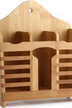 Bambu Tezgah Üstü Kaşıklık, 3 Bölmeli