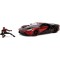 253225008, Spiderman Miles Morales 2017 Ford GT, figurado 1:24, fundido (metal), licenciado, Miles Morales 2017 Ford GT e figura