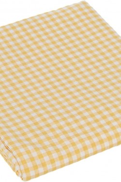 Nappe Vichy Petit Motif Carré, Nappe, Housse de Pique-Nique, Jaune, 140x170