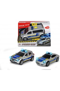 , 203712014, Polis Arabası, Sürtmeli Teker, 15cm, Sesli, Işıklı, Police Unit, 3 RTİLİDİR