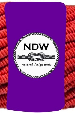 natural design work Polypropylen-Kordel, 7 mm, 50 Meter, Rot (Runner-Supla-Curtain Tie)