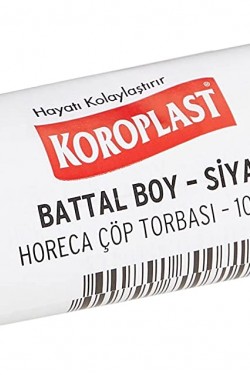 Horeca Battal Boy Siyah Çöp Torbası (20 x 10 Adet)