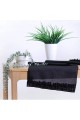 Silberner Leinenläufer mit Rüschen, 45 x 150 cm, V0002074 Silberner Leinenläufer mit Rüschen, 45 x 150 cm, V0002074