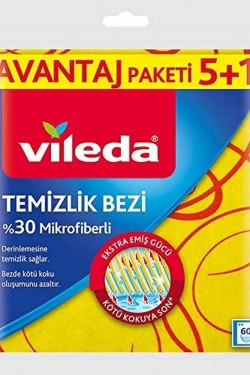 Temizlik Bezi, 5+1'li Paket, Sarı