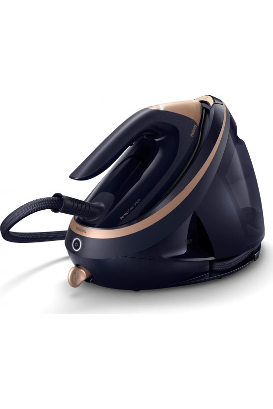 PerfectCare PSG9050/20 Dampfbügeleisen, automatische Einstellung der Sohlentemperatur, 3100 W, Marineblau-Gold PerfectCare PSG9050/20 Dampfbügeleisen, automatische Einstellung der Sohlentemperatur, 3100 W, Marineblau-Gold
