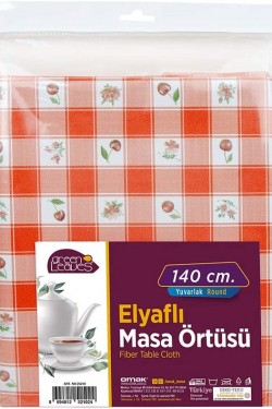 Elyaflı Masa Örtüsü 140 cm Yuvarlak
