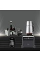 Premium Series 4-Piece Black Inox Dowry S, Tea Maker, Toaster, Muk Robot, Turkish Coffee Maker
