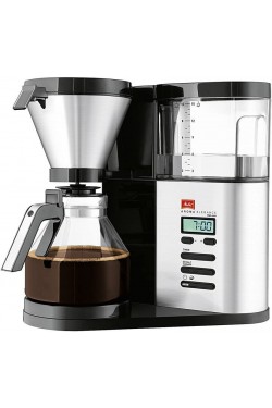 Aroma Elegance Dee Filtre Kahve Makinesi, Paslanmaz Çelik, 1.2 L Kapasite, Siyah
