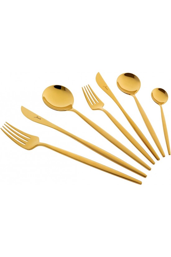 9000 Titanyum Gold 84 Parça 12 Kişilik Çatal Kaşık Bıçak S Kutulu 9000 Titanyum Gold 84 Parça 12 Kişilik Çatal Kaşık Bıçak S Kutulu