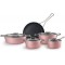 Mastermaid Bio Diamond 9 Parça Tencere Set Pembe