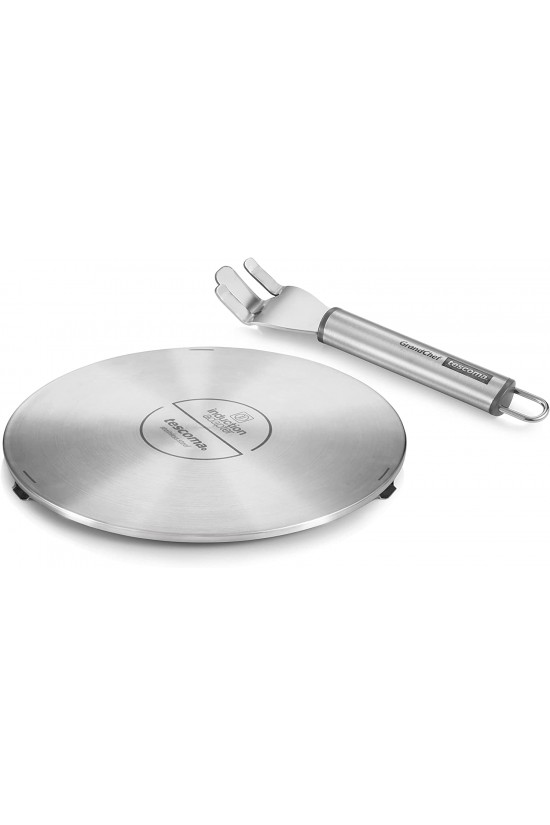 Adaptateur pour cuisinière à induction Grandchef, diamètre 21 cm, acier inoxydable
